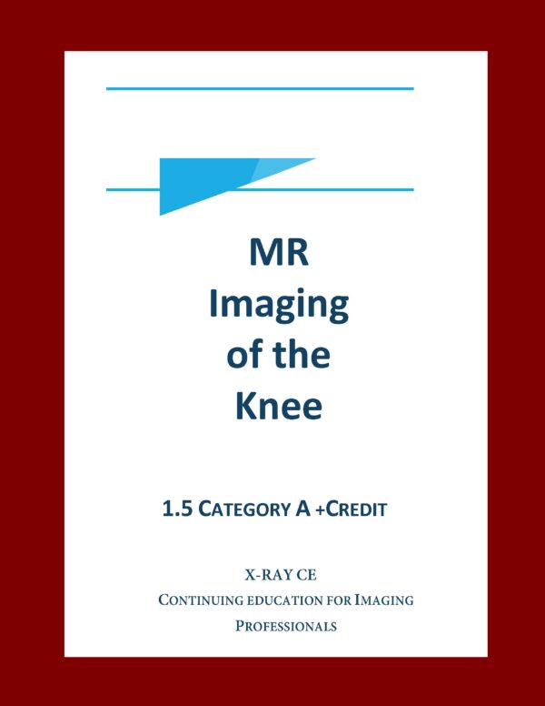 MR Imaging of the Knee